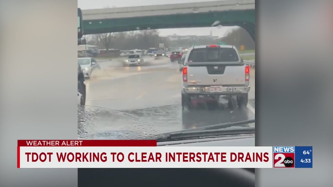 TDOT working to clear interstate drains - YouTube