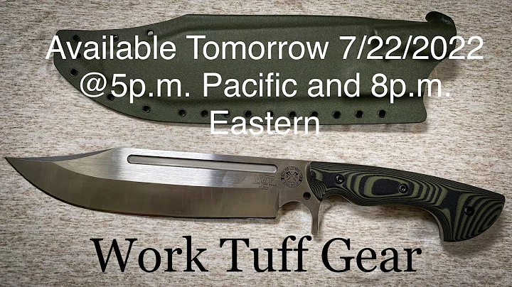 Work Tuff Gear - Puzon Wilderness Bowie Gen 2 Release