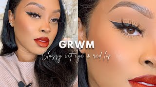 CLASSIC CAT EYE AND RED LIP MAKEUP TUTORIAL | SYDNEY LILIAN