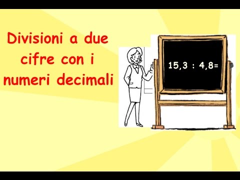 Divisioni A Due Cifre Con I Numeri Decimali Youtube