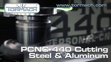 Tormach PCNC 440 Cutting Demonstration: Steel and Aluminum