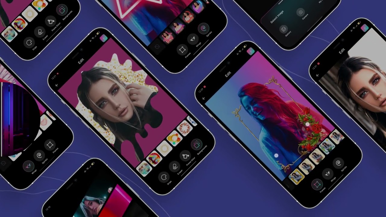 Neon Art Photo Editor App Promo Video