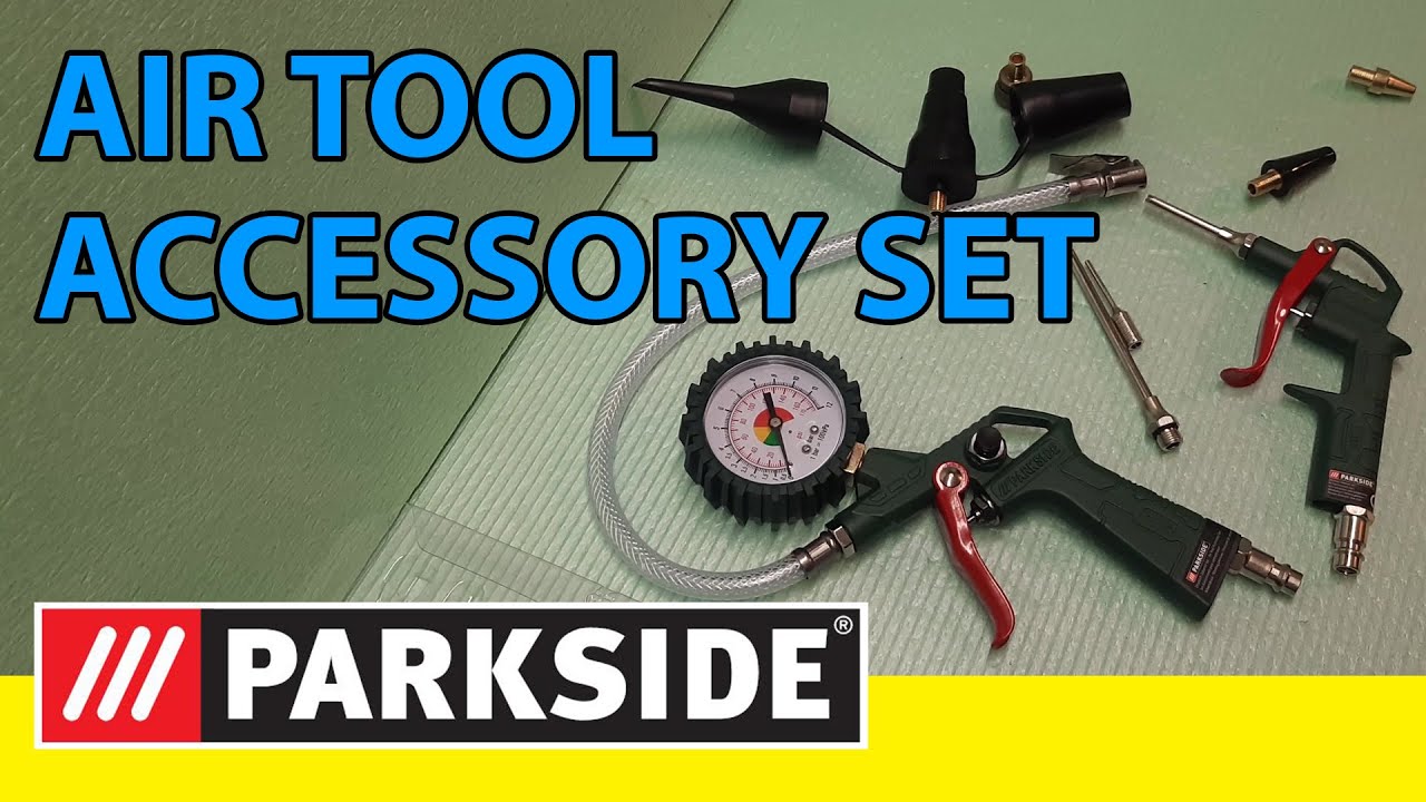Parkside Air Tool Accessory Set - Unboxing - YouTube