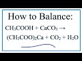 Balancing Chemical Equations Concepts
