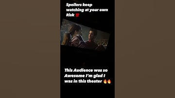 Spiderman no way home peter 2 saves mj theater reaction #spiderman #andrewgarfield