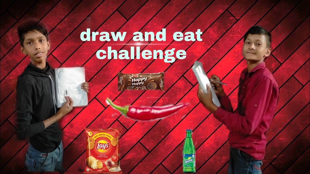 draw and eat challenge YouTube