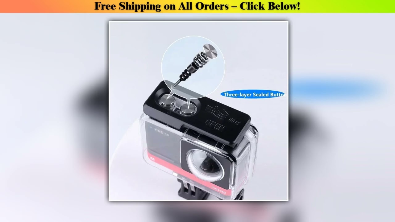 Diving Waterproof Case Panoramic Camera Dual lenses Protection Shell Drop Cover For Insta360 one