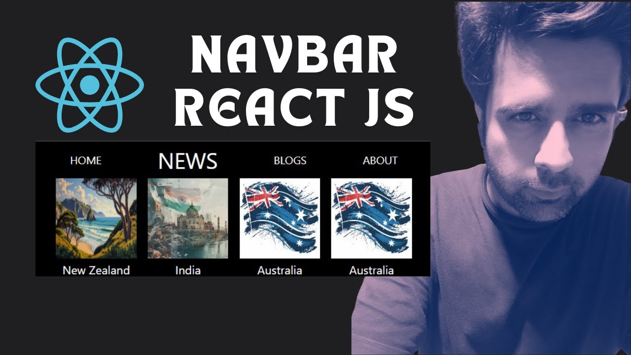 Navigation Bar with Submenu in React Js