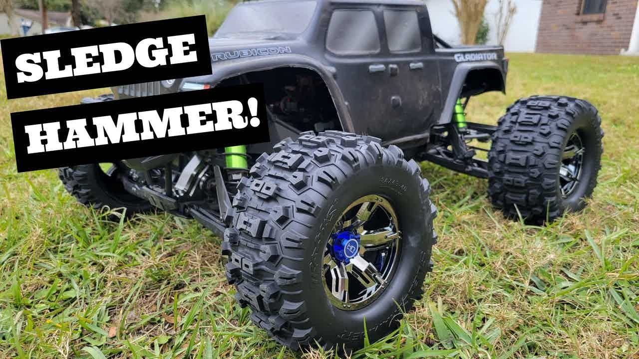 NEW Traxxas XMaxx and XRT Sledgehammer Tire Review! [Running at End