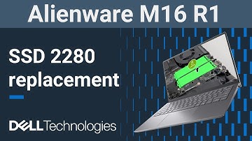 Alienware M16 R1 | How to replace the solid state drive ( SSD ) 2280