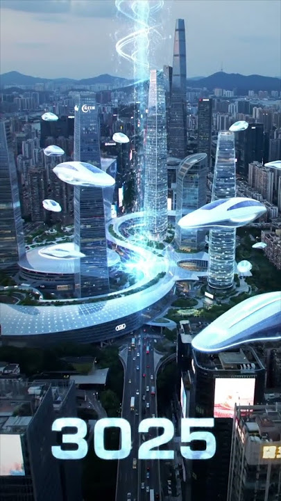 AI Magic: The Futuristic City of 3035—A Blooming Evolution 🌆🚀🌸