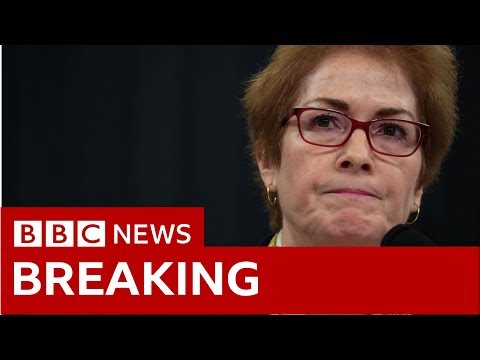 Trump impeachment inquiry: Ex-US ambassador 'threatened' by Trump testifies – BBC News