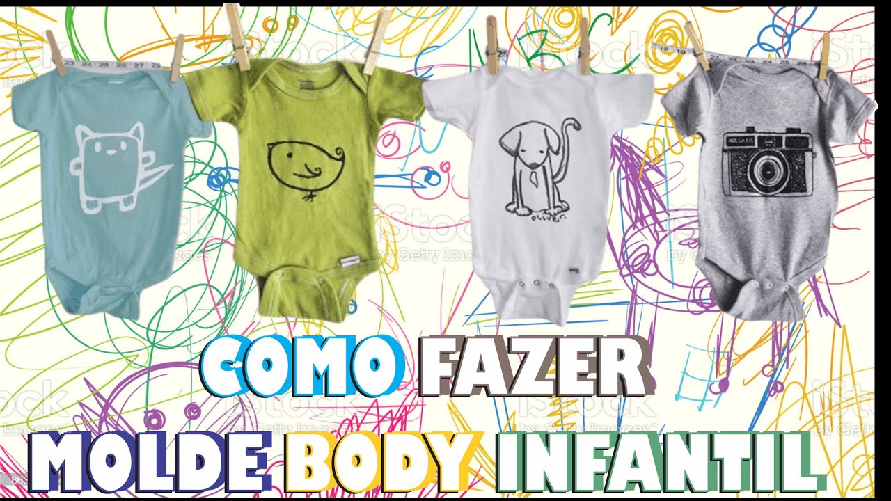 Como fazer molde de body infantil