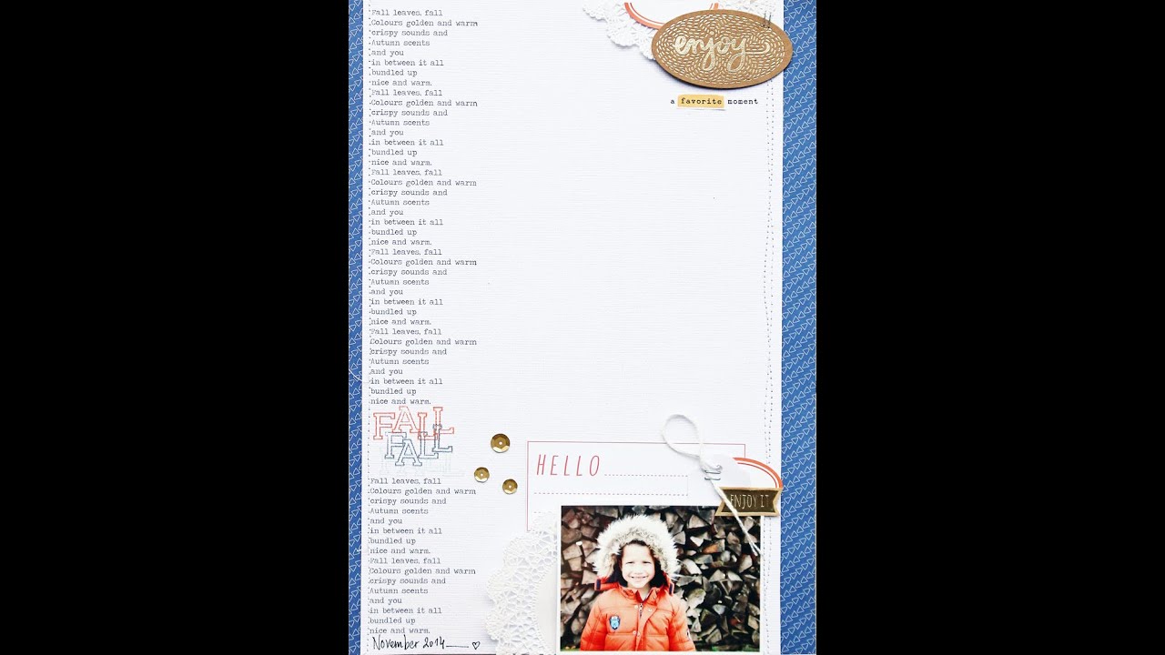 Fall layout video by Lilith Eeckels