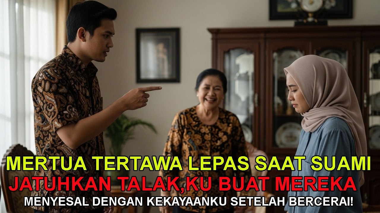 MERTUA TERTAWA LEPAS SAAT SUAMI JATUHKAN TALAK,KU BUAT MENYESAL DENGAN KEKAYAANKU SETELAH BERCERAI!
