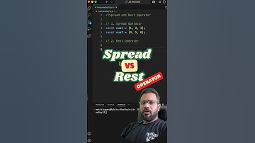 Spread vs Rest Operator in JavaScript #MohitDecodes #code #logic #interview