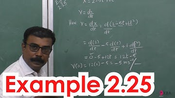 25.Physics | Kinematics | Example 2.25