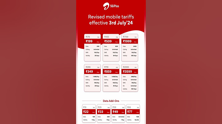 Airtel Recharge Plan 2024