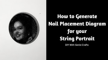Nail Placement Generation for String Portrait | Prepping Board for String Portrait | String Portrait