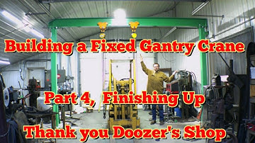 Building a Fixed Gantry Crane, Part 4, Finishing Up, Thank you Doozer