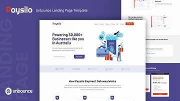 Paysilo — Responsive Unbounce Landing Page Template | Themeforest Website Templates and Themes