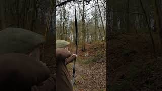 Hitting the Hanging Ball - Uukha Barebow Rig #archery #sport #outdoors #hobby #practice #mates #fun