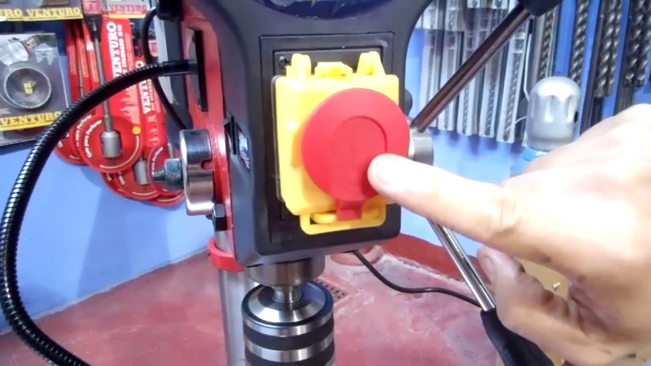 Agujereadora Perforadora Taladro De Banco 16mm Kld - YouTube