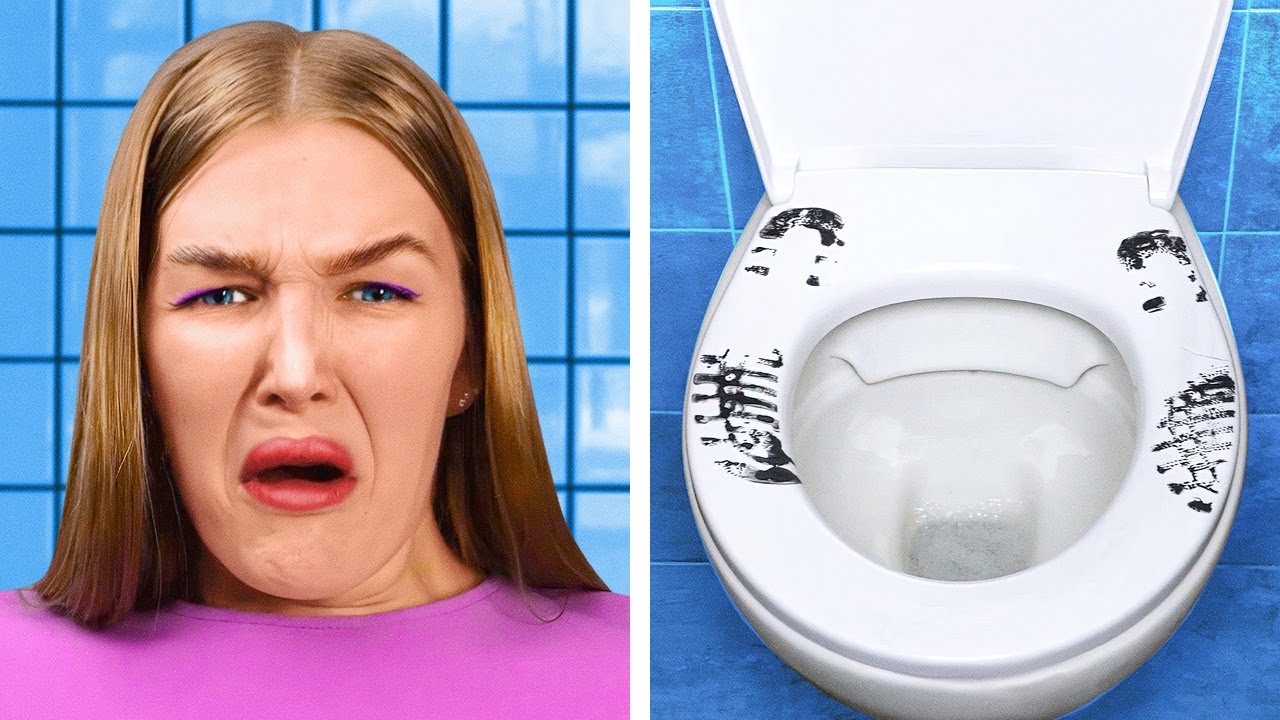 FUNNY BATHROOM STRUGGLES AND AWESOME HACKS YOU NEED TO KNOW