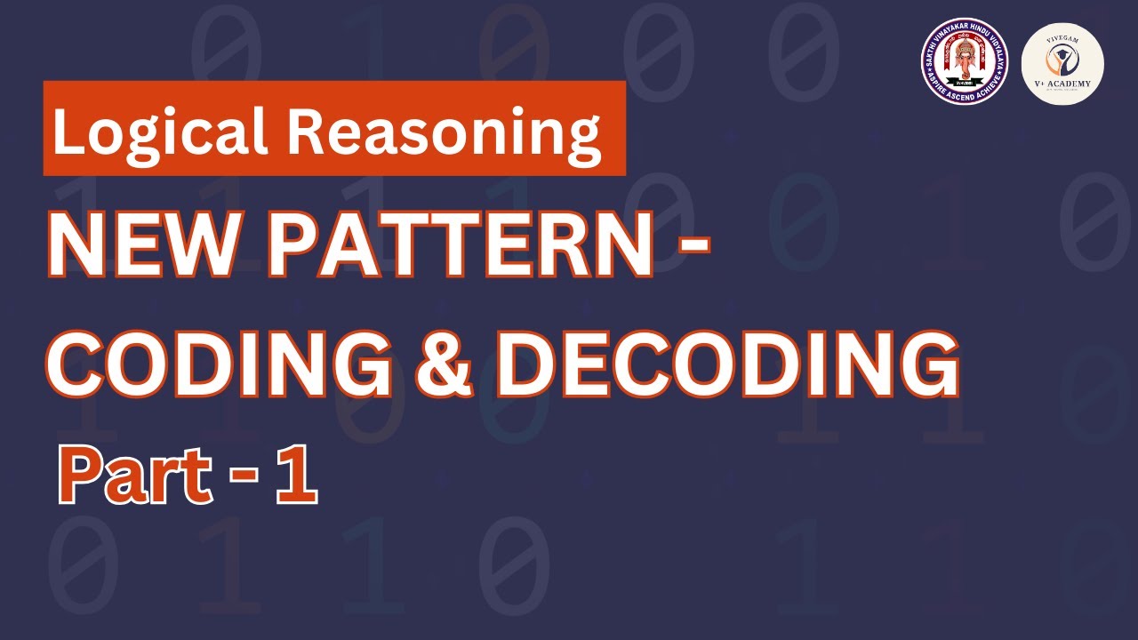 New Pattern Coding & Decoding | Part 1 | Logical Reasoning - YouTube