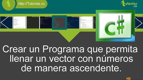 arrays – visualStudio c# (llenar vector datos ascendentemente)