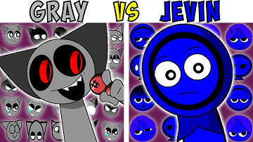 ALL GRAY VS JEVIN TEST | FNF Character Test | Gameplay VS Playground