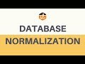 Basic Concept of Database Normalization - Simple Explanation for Beginners