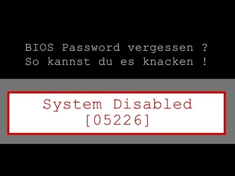 BIOS Password knacken