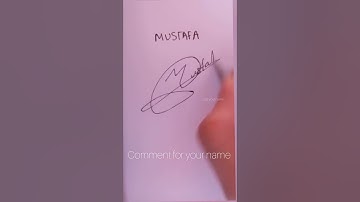 Mustafa name signature #signature #shorts #viral #trending #yadavbrand2 #trendingsong
