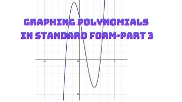 Graphing Polynomials in Standard Form, Part 3