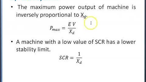 Video5 .5 Short Circuit Ratio of Synchronous machine