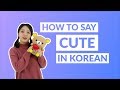 How to say cute in korean  90 day korean