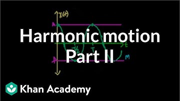 Harmonic motion part 2 (calculus) | Oscillatory motion | Physics | Khan Academy