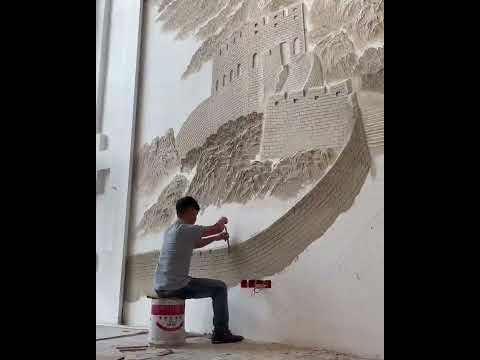 Videó: Lenyűgöző 3D-s falfelületek a kortárs művészet trendjei által inspirálva