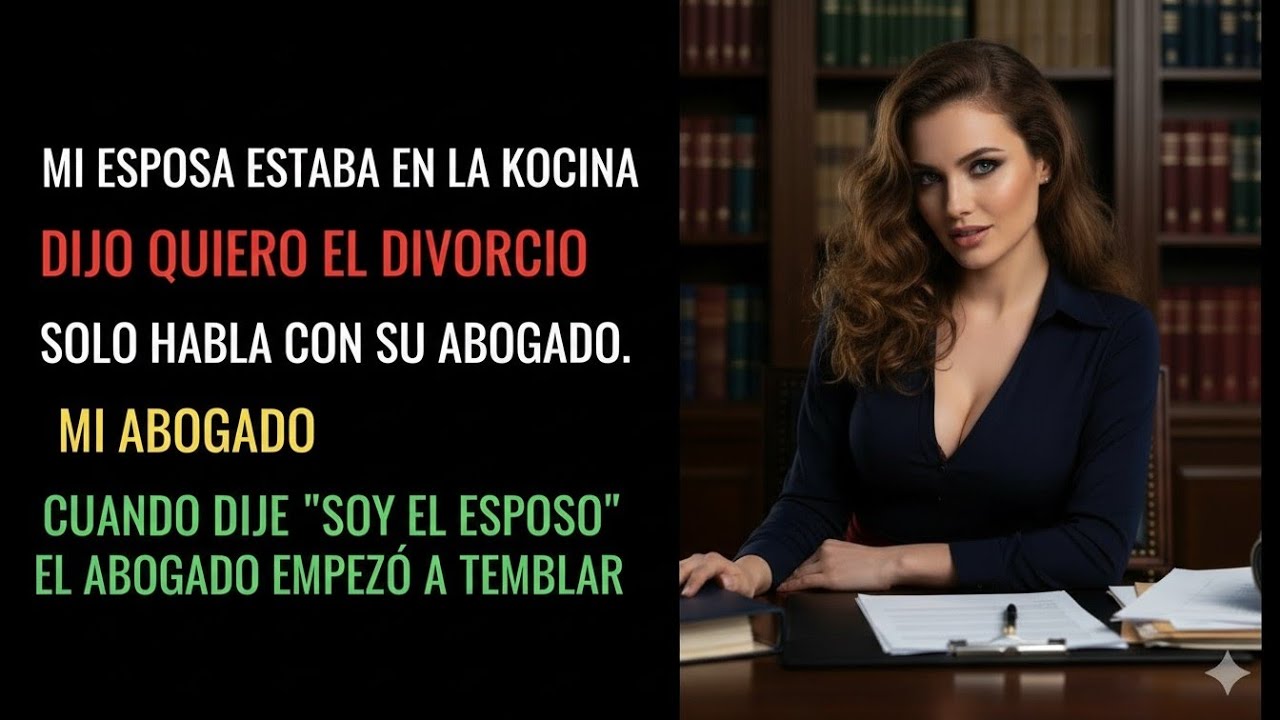 Mi esposa estaba en nuestra cocina y dijo: 'QUIERO EL DIVORCIO'. Dijo que solo podía hablar... 