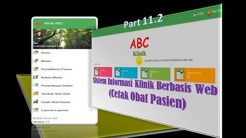 Part 11.2 - Pembuatan Sistem Informasi Klinik dengan PHP dan MySQL dan Bootstrap(Cetak Obat Pasien)