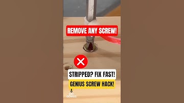 Genius Screw Removal Trick—Works Even on Stripped Screws #genius #diy #lifehacks #shorts