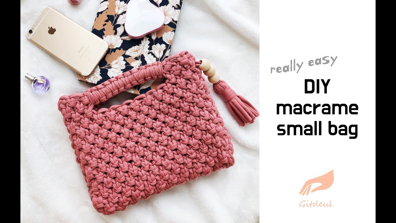 DIY Como hacer un Bolso macramé - Patrones Mil