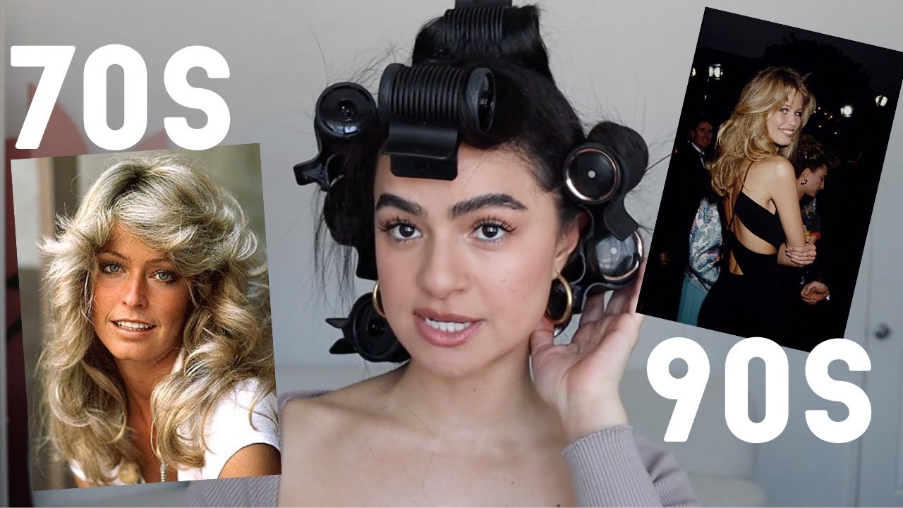 70s Hair How to Do Feathered Hair with Hot Hair Rollers  All Things Hair  US