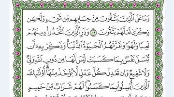 الحزب الرابع عشر من القرآن الكريم سورة الانعام للقارئ الشيخ عبد الرحمن العوسي