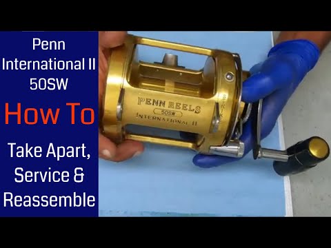 Penn International II 50SW Fishing Reel - How to take apart, service and  reassemble 