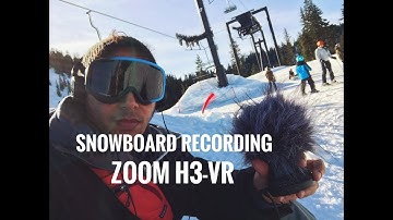 Snowboard Field Recording with a Zoom H3VR at Stevens Pass Ski Resort