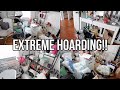 Extreme hoarding ultimate messy home office transformation  clean declutter  organize with me