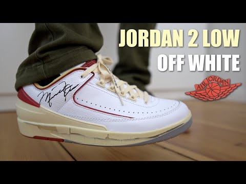 OFF WHITE AIR JORDAN 2 LOW WHITE RED REVIEW & ON FEETARE THESE