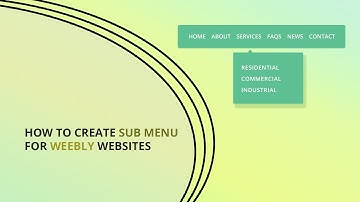How To Create Weebly Sub Menu